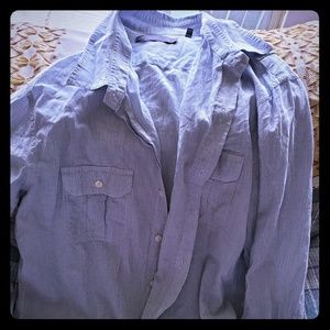 Men's Vince long sleeve button up